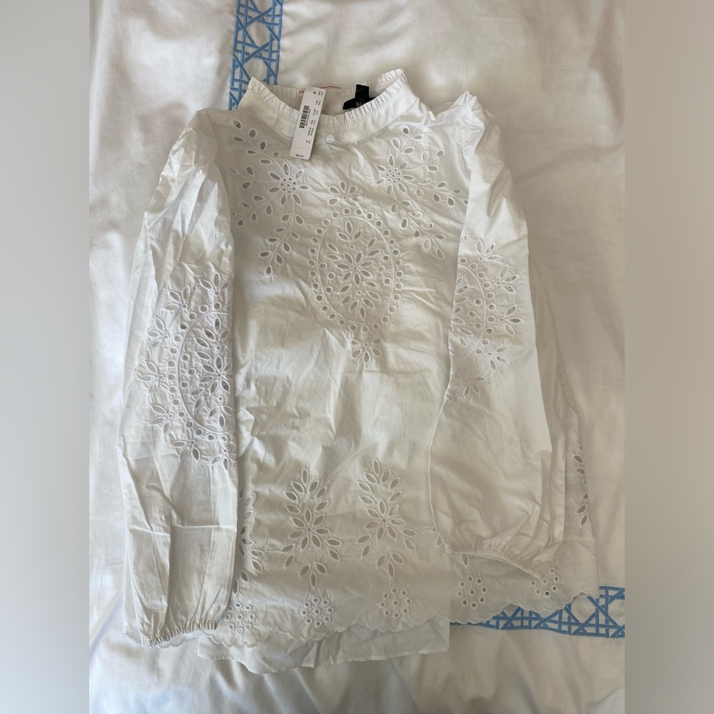 NWT J. Crew eyelet blouse